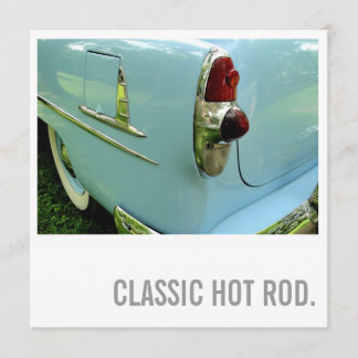 Invitation Voiture Lover 70e anniversaire - Hot Rod