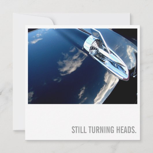 Invitation Voiture Lover 75e anniversaire - Têtes de Turning (Devant)