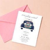 Invitation Voiture mariage classique