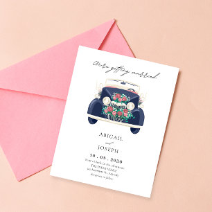 Invitation Voiture mariage classique