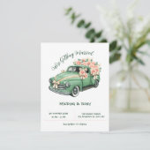 Invitation Voiture Mariage classique (Debout devant)