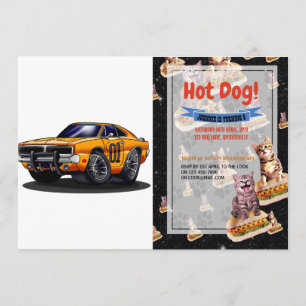 Invitation Voiture    musculaire Orange Classic - Choisir la