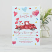Invitation Voiture Par Blue Valentine Hearts Boy Anniversaire (Debout devant)