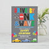 Invitation Voiture Par Garçon Anniversaire Parade Voitures Co (Debout devant)