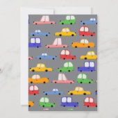 Invitation Voiture Par Garçon Anniversaire Parade Voitures Co (Dos)