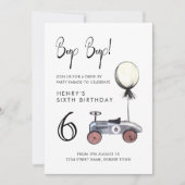 Invitation Voiture par n'importe quel âge Anniversaire Parade (Devant)