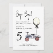 Invitation Voiture par n'importe quel âge Anniversaire Parade (Devant)