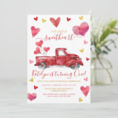 Invitation Voiture Par Valentine Coeurs Anniversaire (Debout devant)