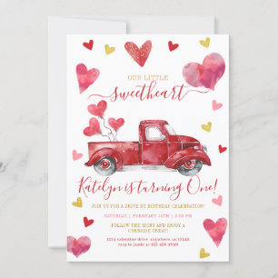 Invitation Voiture Par Valentine Coeurs Anniversaire