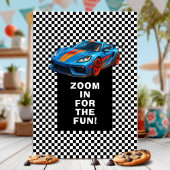 Invitation Voiture Race excitante fête d'anniversaire
