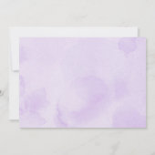 Invitation Voiture Rétro Florale Violet En Fête des mariées (Dos)