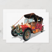 Invitation Voiture Vintage (Devant / Derrière)