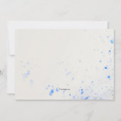 Invitation Voiture Vintage Bleu (Dos)