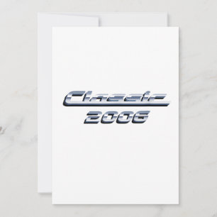 Invitation Voiture vintage classique 2006 Cadeau d'anniversai