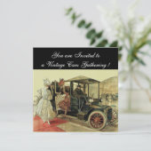 Invitation VOITURES, AUTO RESTAURATION 2, gris rouge (Debout devant)