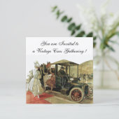 Invitation VOITURES, AUTO RESTAURATION 2, Rouge Jaune Or (Debout devant)