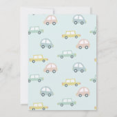 Invitation Voitures avec Ballons Blue Boy Drive by Birthday (Dos)