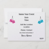 Invitation Voitures classiques - Vintage - Route 66 - #3 - SR (Dos)