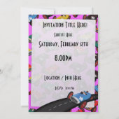 Invitation Voitures de course vintage (Dos)