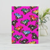 Invitation Voitures de course vintage (Debout devant)