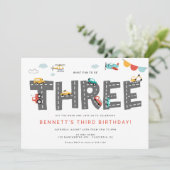 Invitation Voitures et Camions Transport en ville TROISIÈME a (Debout devant)