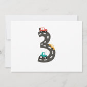 Invitation Voitures et Camions Transport en ville TROISIÈME a (Dos)