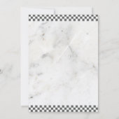 Invitation voitures rousses Race Car deux jeûnes 2e anniversa (Dos)