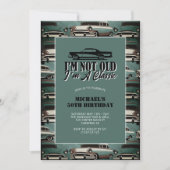 Invitation Voitures vintages classiques 50e anniversaire (Devant)