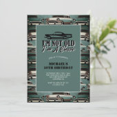 Invitation Voitures vintages classiques 50e anniversaire (Debout devant)