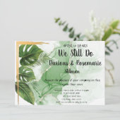 Invitation Voix de renouvellement pour l'anniversaire du Mari (Debout devant)