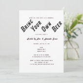 Invitation Vol de bières Apportez votre propre fête de dégust (Debout devant)