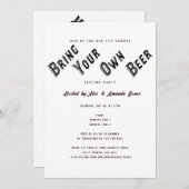 Invitation Vol de bières Apportez votre propre soirée de dégu (Devant / Derrière)