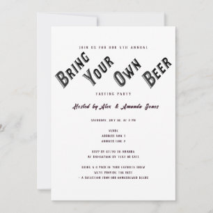 Invitation Vol de bières Fête de dégustation de bière Apporte