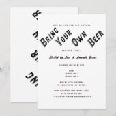 Invitation Vol de bières Soirée de dégustation de bière Appor (Devant / Derrière)