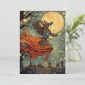 Invitation Vol de la sorcière à minuit (Debout devant)