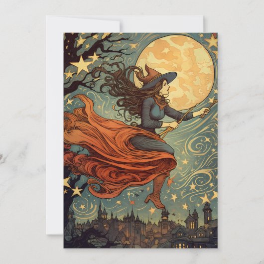 Invitation Vol de minuit de la sorcière (Devant)