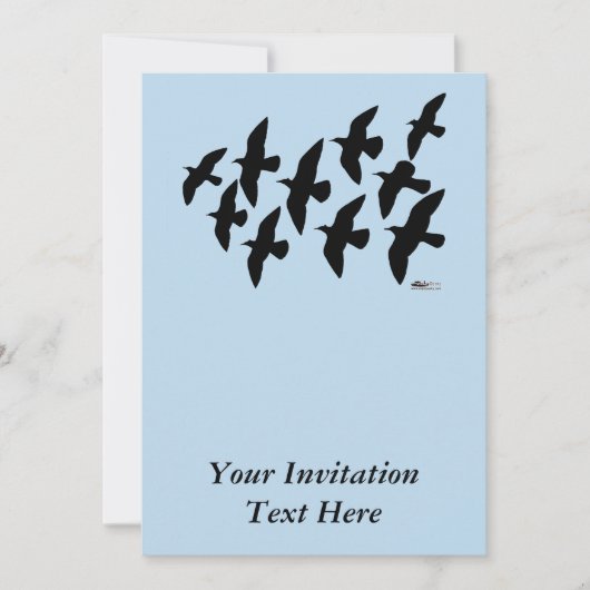 Invitation Vol de pigeons (Devant)