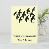 Invitation Vol de pigeons (Debout devant)