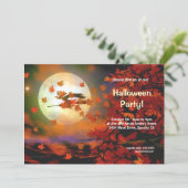 Invitation Vol Halloween Witch (Debout devant)