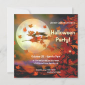 Invitation Vol Halloween Witch (Devant)