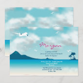 Invitation Vol vers l'invitation des tropiques (Devant / Derrière)