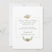 Invitation Voler Par Oiseau Nid Drive Par Baby shower (Dos)