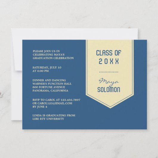 Invitation Volet de graduation (Devant)