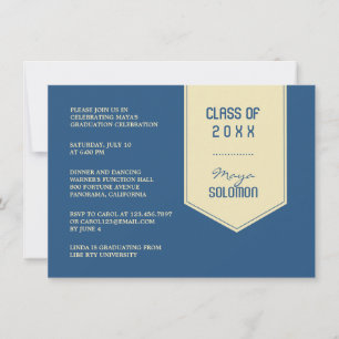 Invitation Volet de graduation