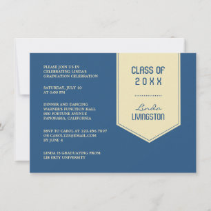 Invitation Volet de graduation