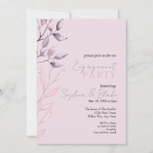 Invitation Volet violet rose et violet