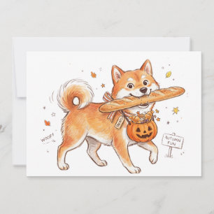 Invitation Voleur de Boulangerie Shiba Inu - Chien Mignon por
