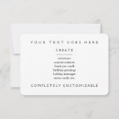 Invitation voleur de singe (Dos)