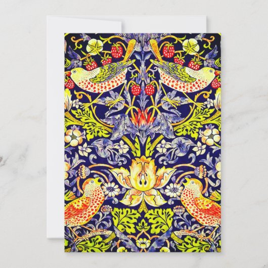 Invitation Voleurs de fraises William Morris (Devant)