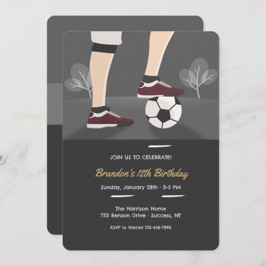 Invitation Volley-ball (Devant / Derrière)